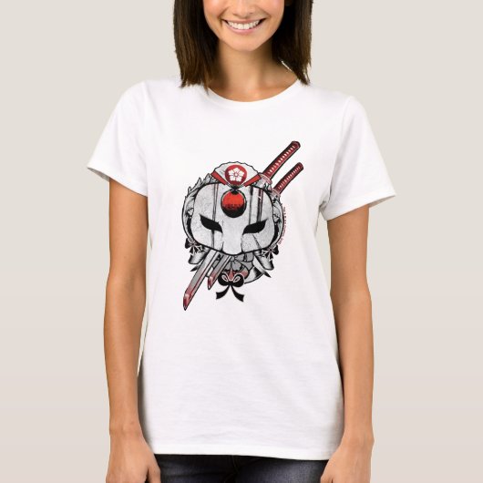 Suicide Squad | Katana Mask & Swords Tattoo Art T-shirt (Voorkant)