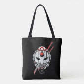Suicide Squad | Katana Mask & Swords Tattoo Art Tote Bag (Achterkant)