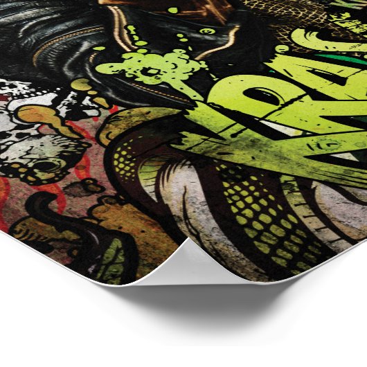 Suicide Squad | Killer Croc Character Graffiti Poster (Hoek)