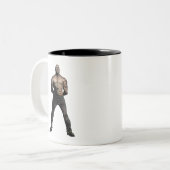 Suicide Squad | Killer Croc Comic Book Art Tweekleurige Koffiemok (Voorkant links)