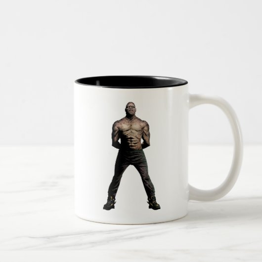 Suicide Squad | Killer Croc Comic Book Art Tweekleurige Koffiemok (Rechts)