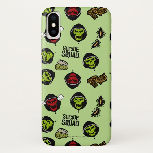 Suicide Squad | Killer Croc Emoji Patroon Case-Mate iPhone Case (Achterkant)