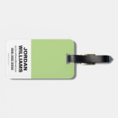 Suicide Squad | Killer Croc Emoji Pattern Bagagelabel (Achterkant horizontaal)