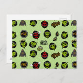 Suicide Squad | Killer Croc Emoji Pattern Briefkaart (Voorkant / Achterkant)