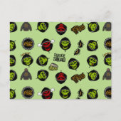 Suicide Squad | Killer Croc Emoji Pattern Briefkaart (Voorkant)