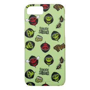 Suicide Squad   Killer Croc Emoji Pattern iPhone 8/7 Hoesje