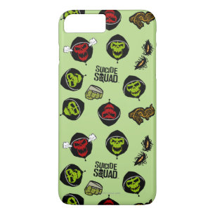 Suicide Squad Killer Croc Emoji Pattern iPhone 8/7 Plus Hoesje