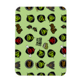 Suicide Squad | Killer Croc Emoji Pattern Magneet (Verticaal)