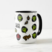 Suicide Squad | Killer Croc Emoji Pattern Mok (Voorkant rechts)