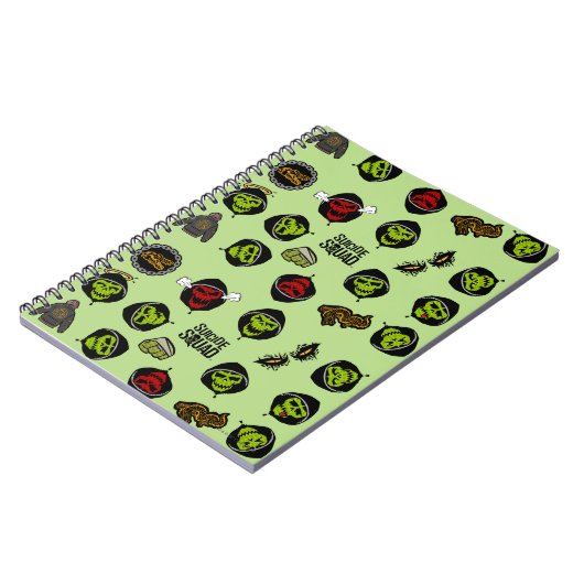 Suicide Squad | Killer Croc Emoji Pattern Notitieboek (Linkerzijde)