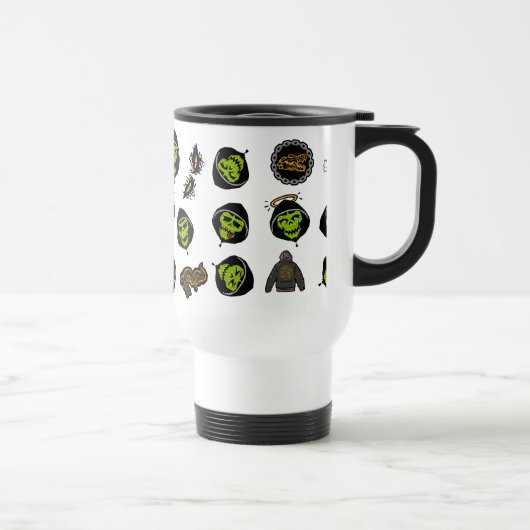 Suicide Squad | Killer Croc Emoji Pattern Reisbeker (Rechts)