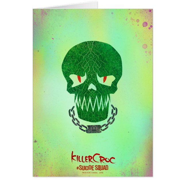 Suicide Squad | Killer Croc Head-pictogram (Voorkant)