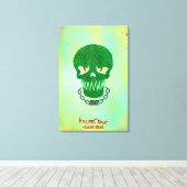 Suicide Squad | Killer Croc Head-pictogram Canvas Afdruk (Insitu (Houten vloer))