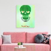Suicide Squad | Killer Croc Head-pictogram Canvas Afdruk (Insitu (Woonkamer))