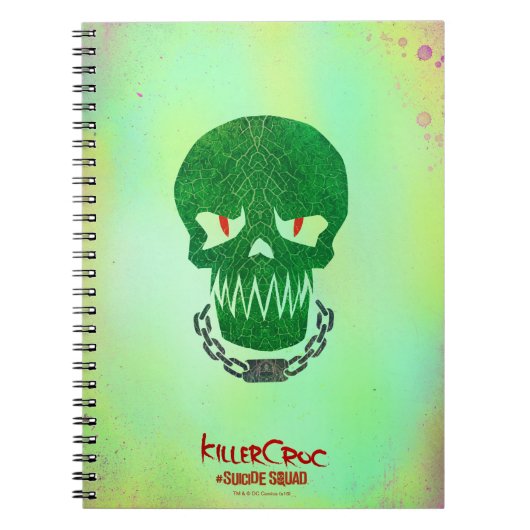 Suicide Squad | Killer Croc Head-pictogram Notitieboek (Voorkant)