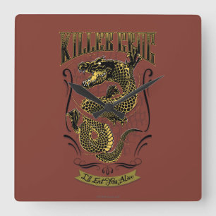 Suicide Squad   Killer Croc Tattoo Vierkante Klok