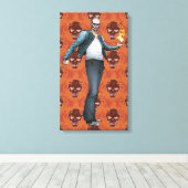 Suicide Squad | Kunst in Comic Book El Diablo Canvas Afdruk (Insitu (Houten vloer))