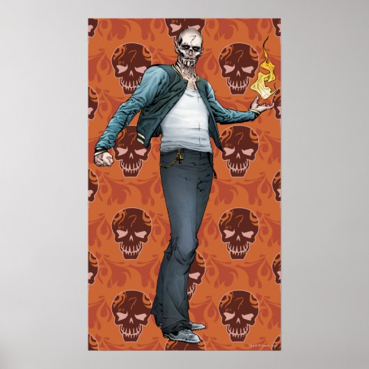 Suicide Squad | Kunst in Comic Book El Diablo Poster (Voorkant)