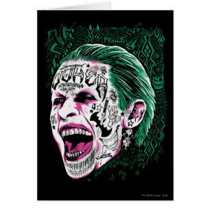 Suicide Squad   Laughing Joker Head Sketch