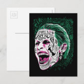 Suicide Squad | Laughing Joker Head Sketch Briefkaart (Voorkant / Achterkant)