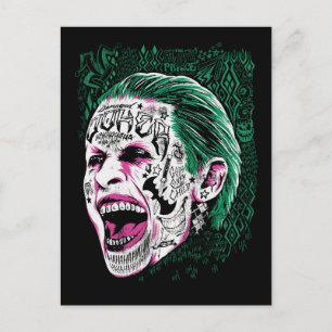 Suicide Squad   Laughing Joker Head Sketch Briefkaart