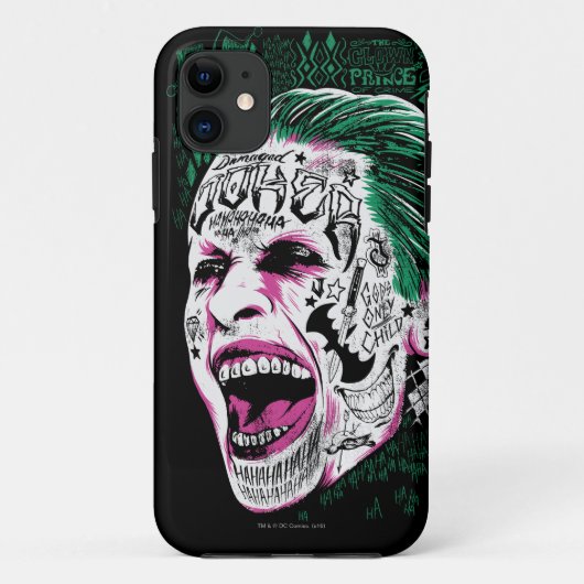 Suicide Squad | Laughing Joker Head Sketch Case-Mate iPhone Case (Achterkant)