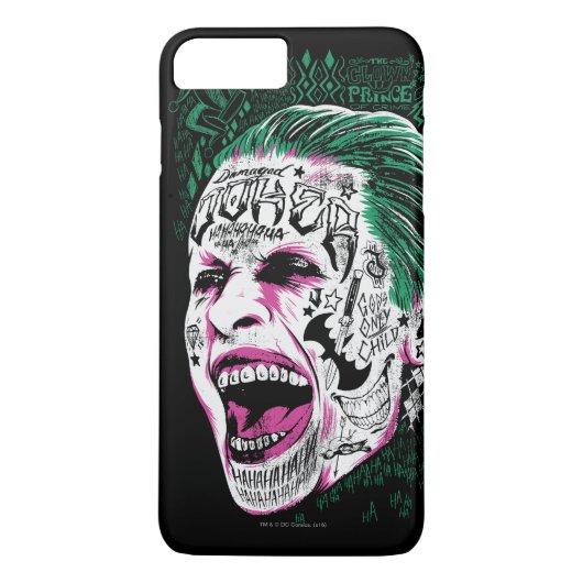 Suicide Squad | Laughing Joker Head Sketch Case-Mate iPhone Case (Achterkant)