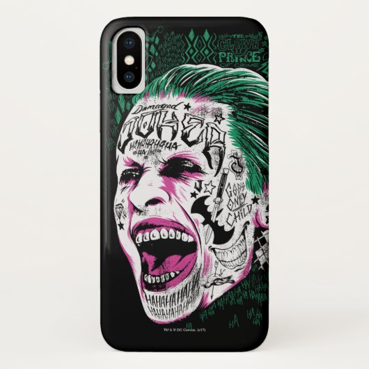 Suicide Squad | Laughing Joker Head Sketch Case-Mate iPhone Case (Achterkant)