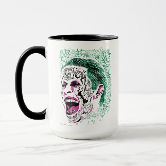 Suicide Squad | Laughing Joker Head Sketch Mok (Links)