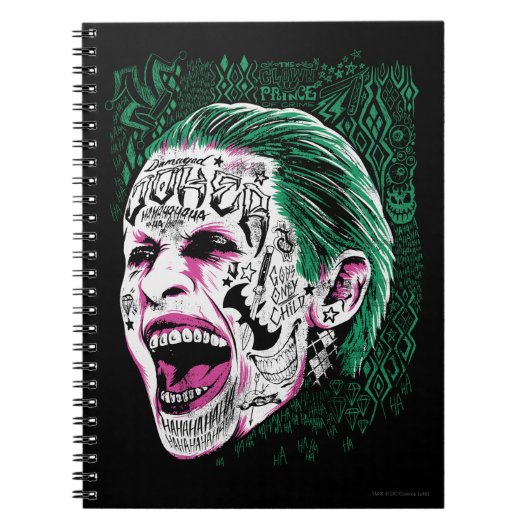 Suicide Squad | Laughing Joker Head Sketch Notitieboek (Voorkant)