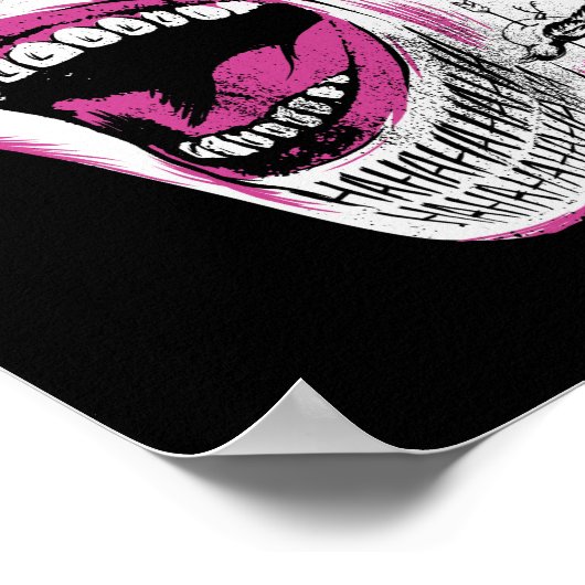 Suicide Squad | Laughing Joker Head Sketch Poster (Hoek)