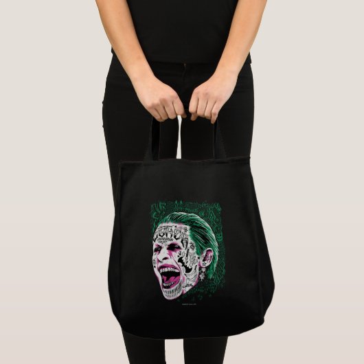Suicide Squad | Laughing Joker Head Sketch Tote Bag (Voorkant (product))