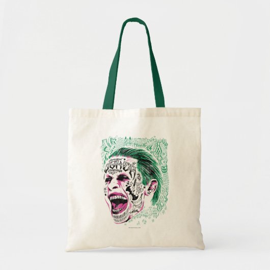 Suicide Squad | Laughing Joker Head Sketch Tote Bag (Voorkant)