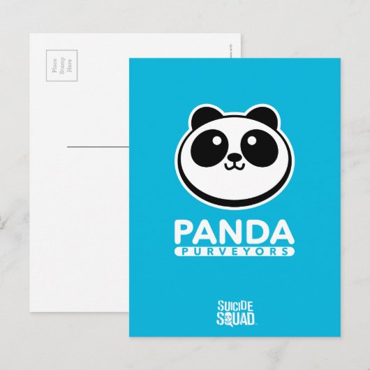 Suicide Squad | Logo Panda Purveyors Briefkaart (Voorkant / Achterkant)
