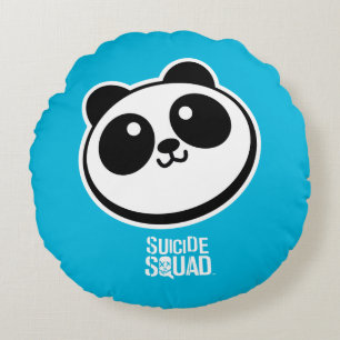 Suicide Squad   Logo Panda Purveyors Rond Kussen