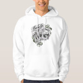 Suicide Squad | "Lucky You"-speelkaarten Hoodie (Voorkant)