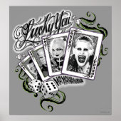 Suicide Squad | "Lucky You"-speelkaarten Poster (Voorkant)