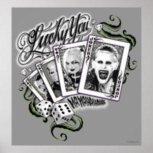 Suicide Squad   "Lucky You"-speelkaarten Poster