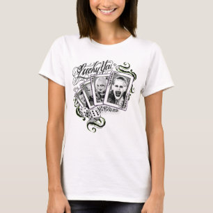 Suicide Squad   "Lucky You"-speelkaarten T-shirt