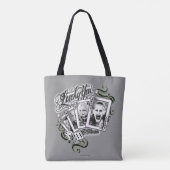 Suicide Squad | "Lucky You"-speelkaarten Tote Bag (Achterkant)