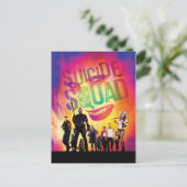 Suicide Squad | Oranje Joker & Squad Movie Poster Briefkaart (Staand voorkant)