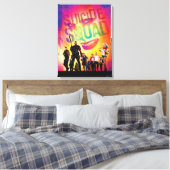 Suicide Squad | Oranje Joker & Squad Movie Poster Canvas Afdruk (Insitu (Slaapkamer))
