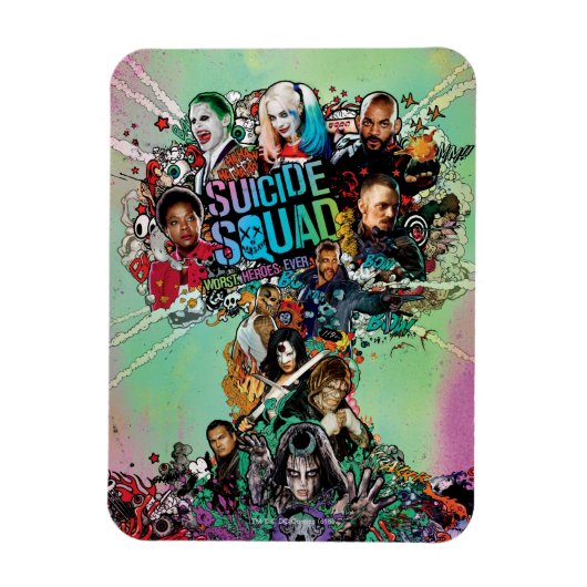 Suicide Squad | Paddenstoelwolexplosie Magneet (Verticaal)