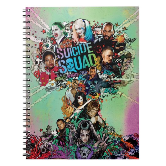 Suicide Squad | Paddenstoelwolexplosie Notitieboek (Voorkant)