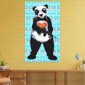 Suicide Squad | Panda Canvas Afdruk (Insitu (Woonkamer))
