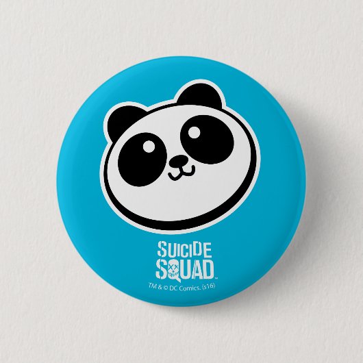 Suicide Squad | Panda Purveyors Logo Ronde Button 5,7 Cm (Voorkant)