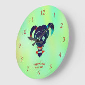 Suicide Squad | Pictogram Harley Quinn Head Grote Klok (Hoek)