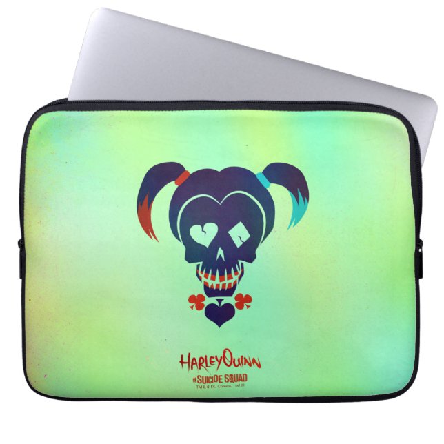 Suicide Squad | Pictogram Harley Quinn Head Laptop Sleeve (Voorkant)