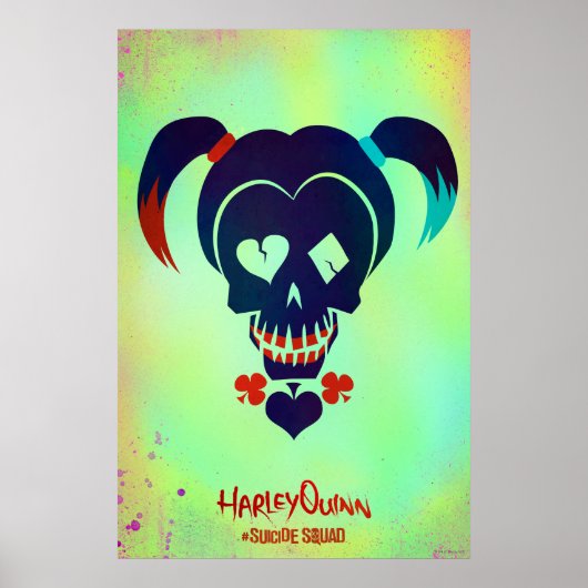 Suicide Squad | Pictogram Harley Quinn Head Poster (Voorkant)
