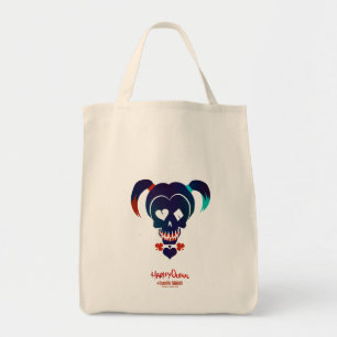 Suicide Squad Pictogram Harley Quinn Head Tote Bag